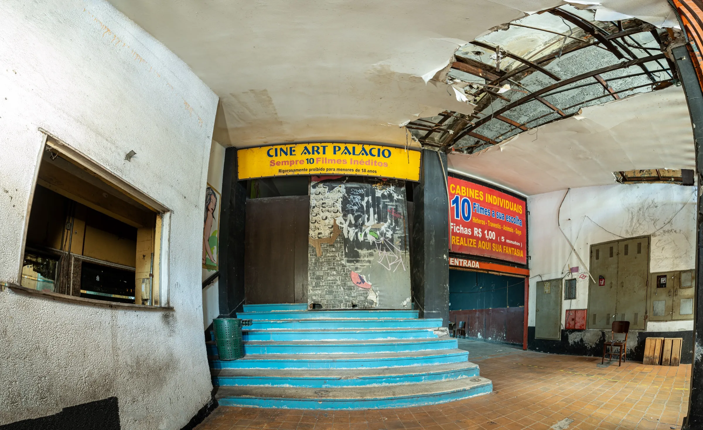 Estado atual do Cine Arte Palácio