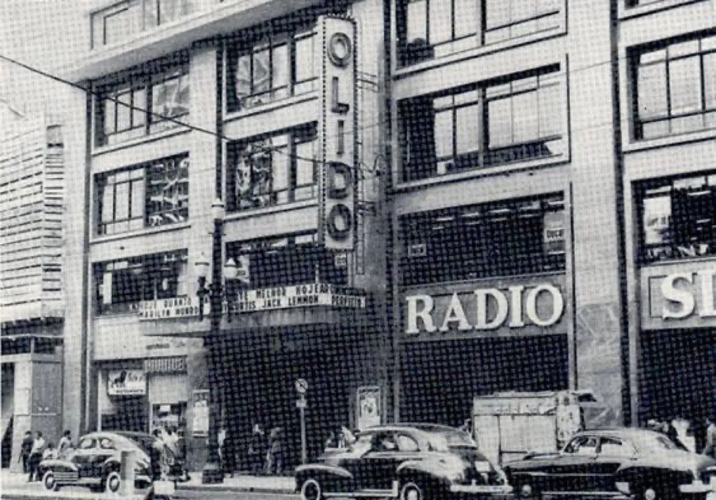 Fachada do Cine Olido em 1957